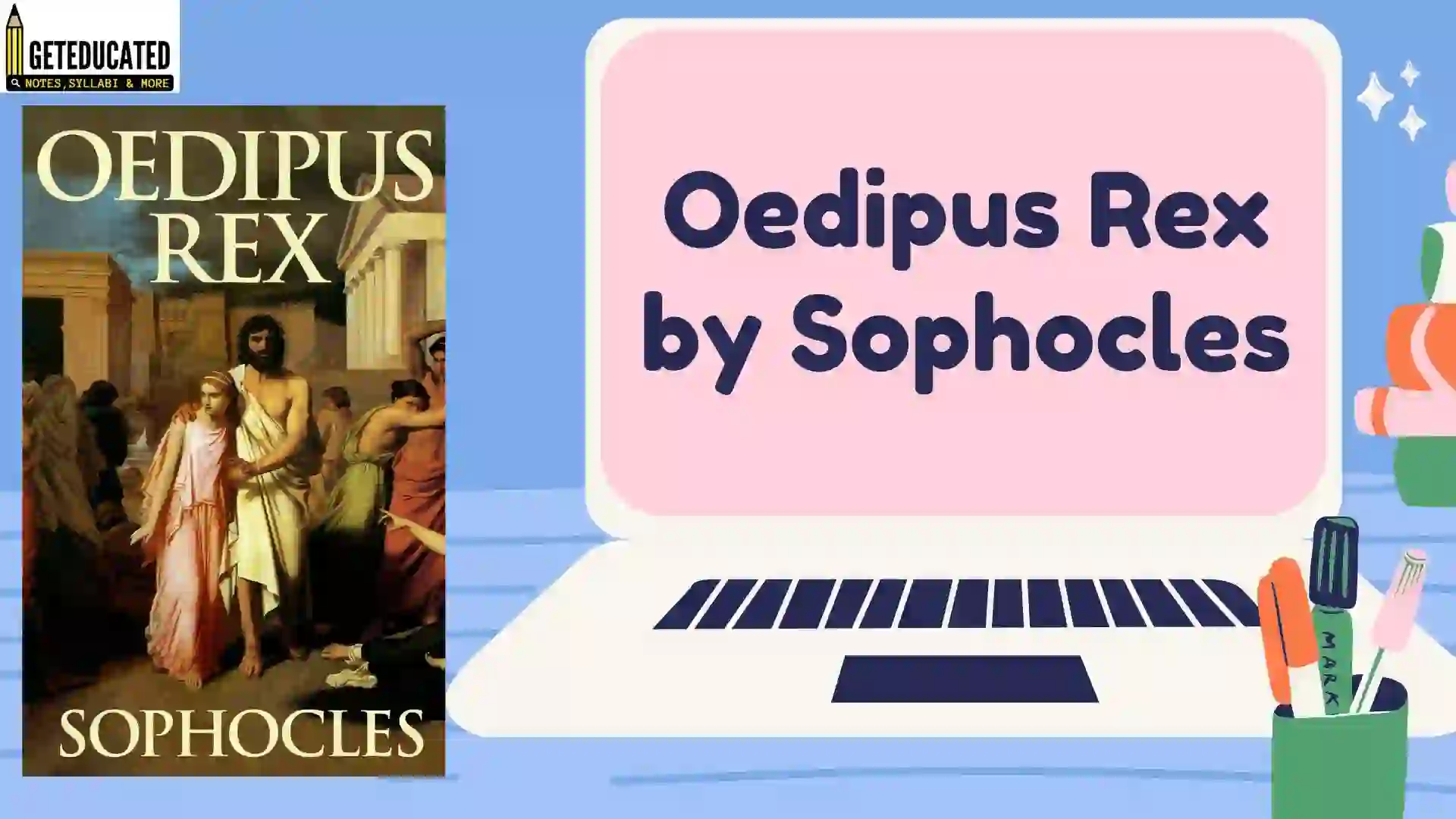 Oedipus Rex Character Analysis Lesson Plan  eNotescom