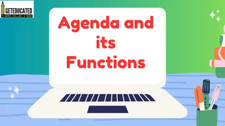 What is Agenda and What are the Features of an Agenda?