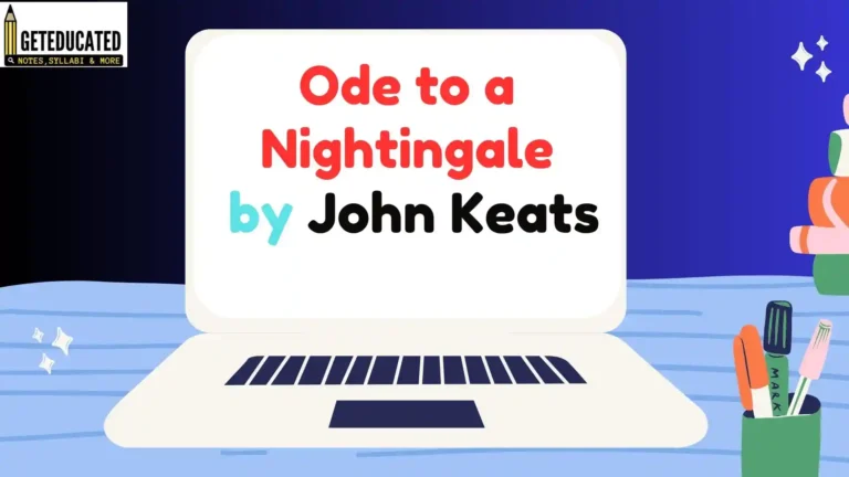 Sensuousness in Ode to a Nightingale
